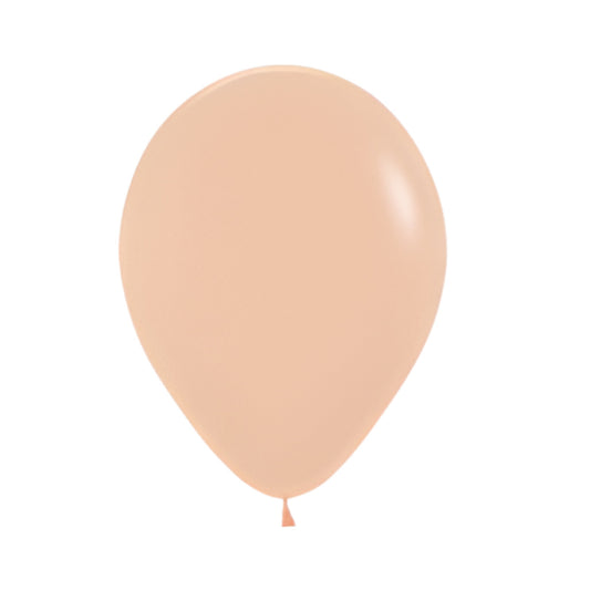 30cm standard size peach coloured balloon.