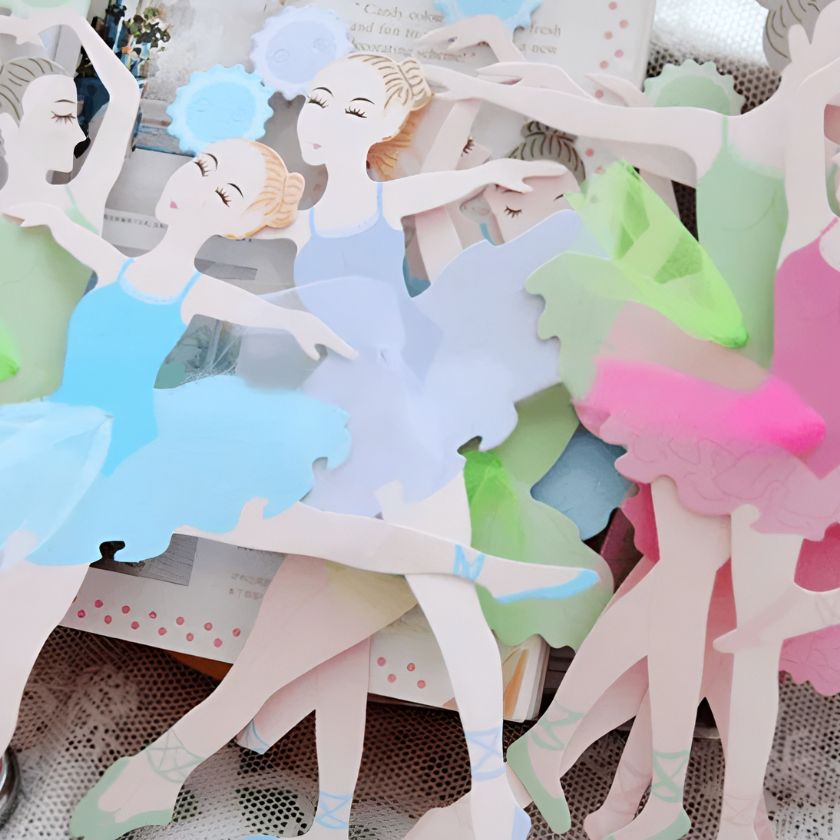 Gorgeous Ballerina Party Garland with multicoloured ballerinas