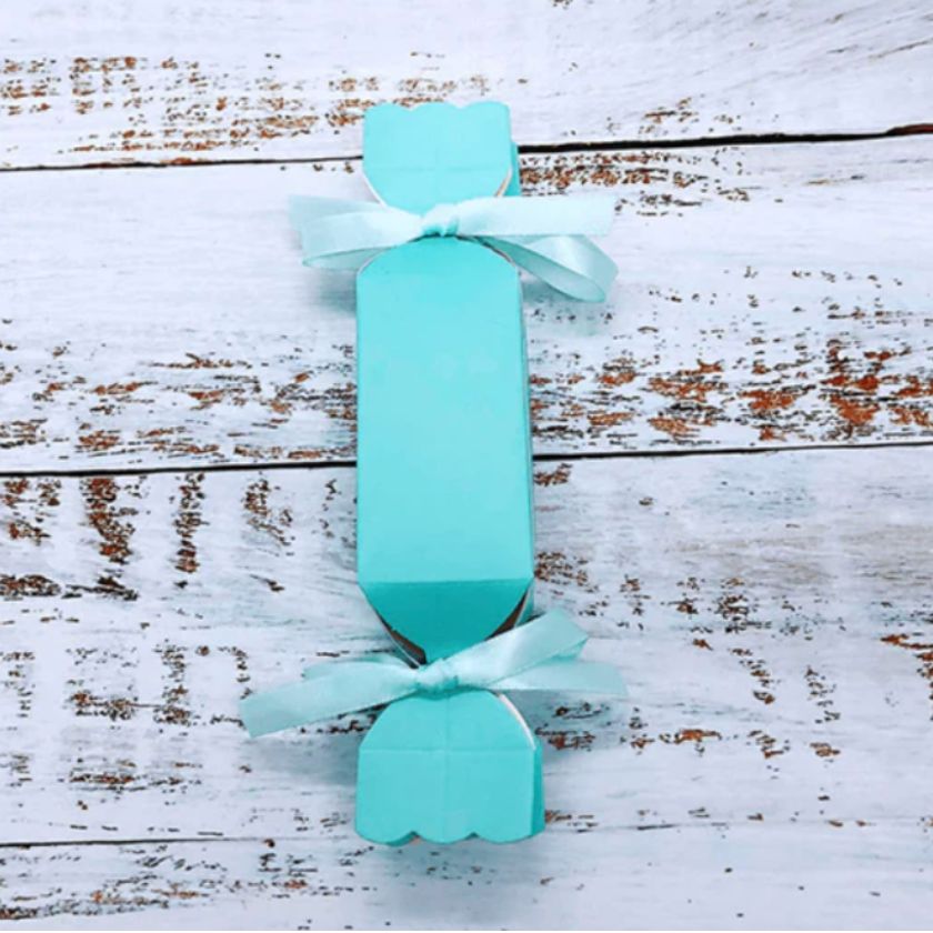 Gorgeous Pale Blue Bon Bon with pale blue satin ribbon