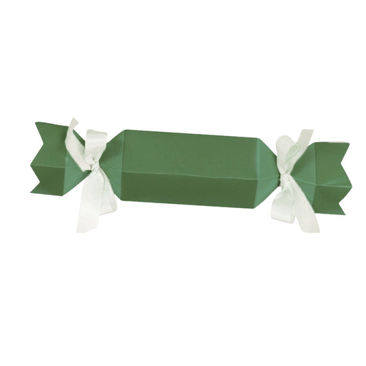 Modern On Trend Sage Green Bon Bon Favour Box With Ties