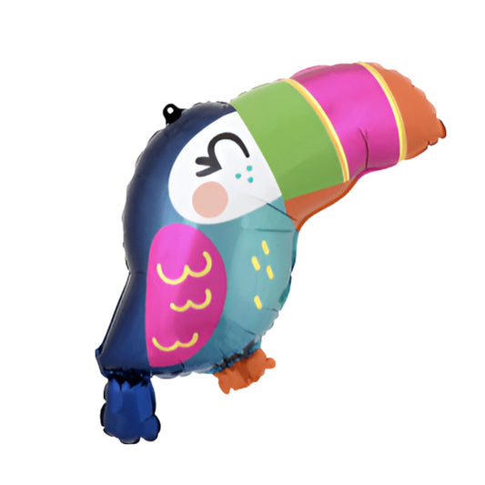 Jumbo Toucan Balloon in Multicolours. 61cm