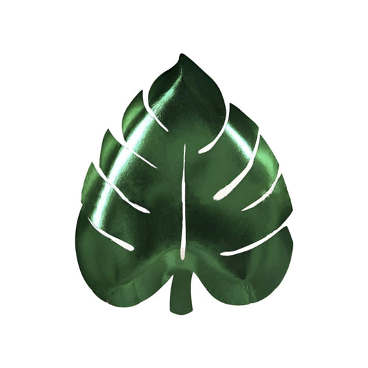 Meri Meri Green Palm leaf shaped paper plate