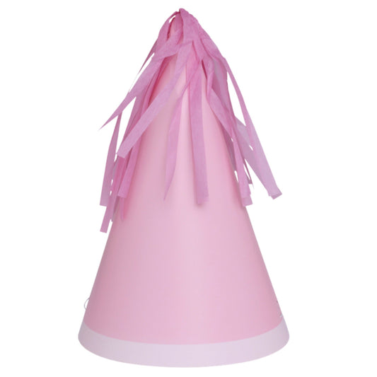 Pink Party Hats with pink tassels