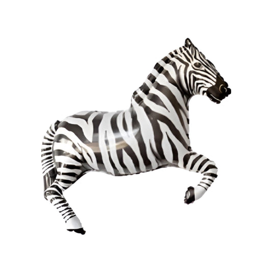 Jumbo Zebra Balloon In Black And White. Helium Quality | 110cm.