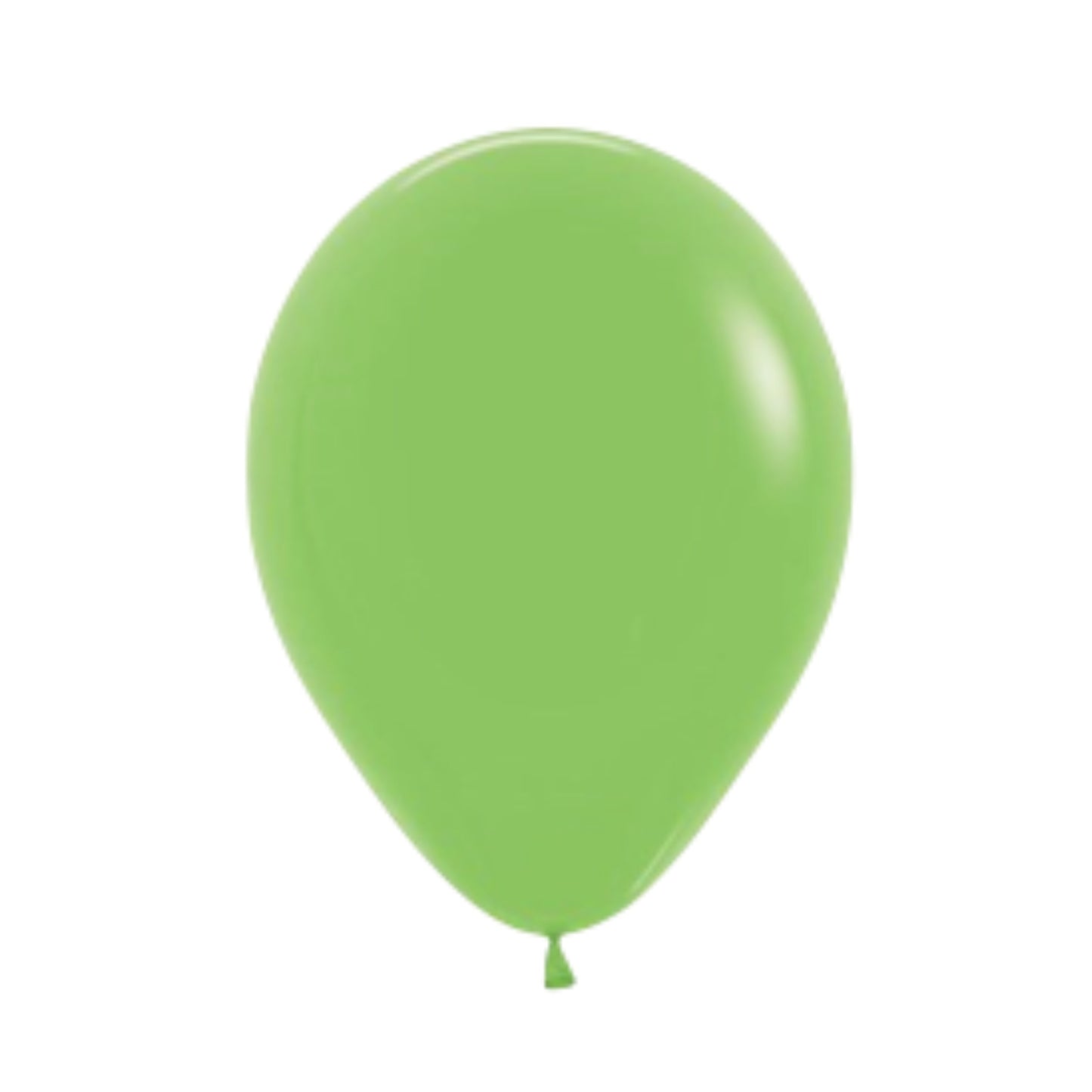30cm standard size Lime Green coloured balloon. Helium quality
