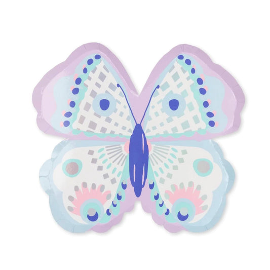 Stunning Butterfly Shaped Plates In Lilac & Pastels By Daydream Society. 25cm