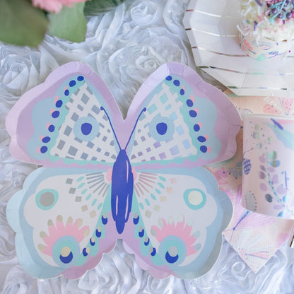 Beautiful lilac butterfly shaped plates by Daydream Society