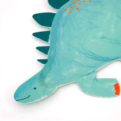Awesome Dinosaur Platter in green with copper coloured toes,  4 pack