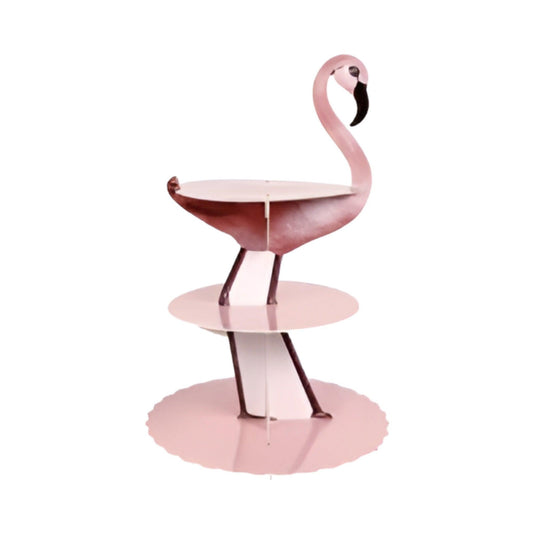 Flamingo 3 tier cake stand in Pink