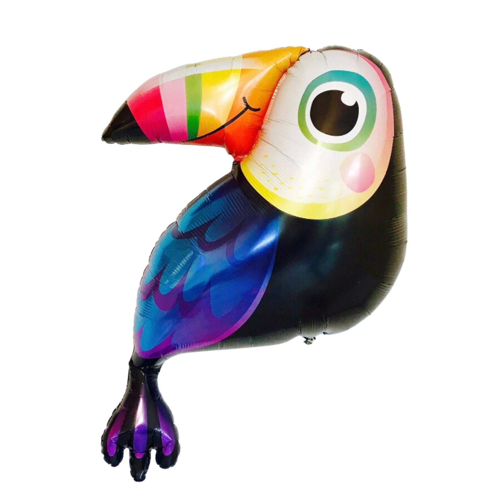 Giant toucan balloon in bright colours. 104cm