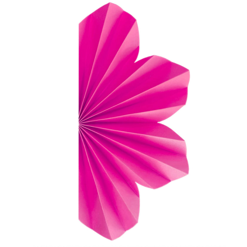 Pink hanging daisy fan decoration