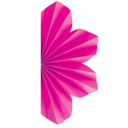 Pink hanging daisy fan decoration