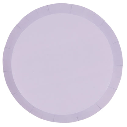 Round Lilac paper Lunch plates 