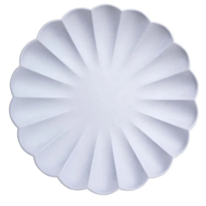 Lilac scalloped bamboo plates by Meri Meri – eco friendly reusable party tableware