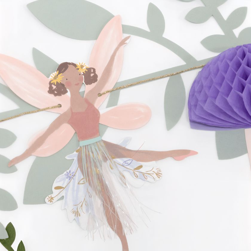 Stunning close up photo of a fairy on Meri Meri's Fairy Garland