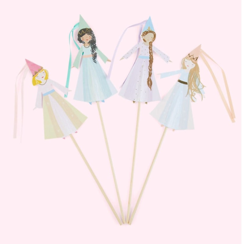 Beautiful Princess Cake Toppers in 4 Designs & Colours