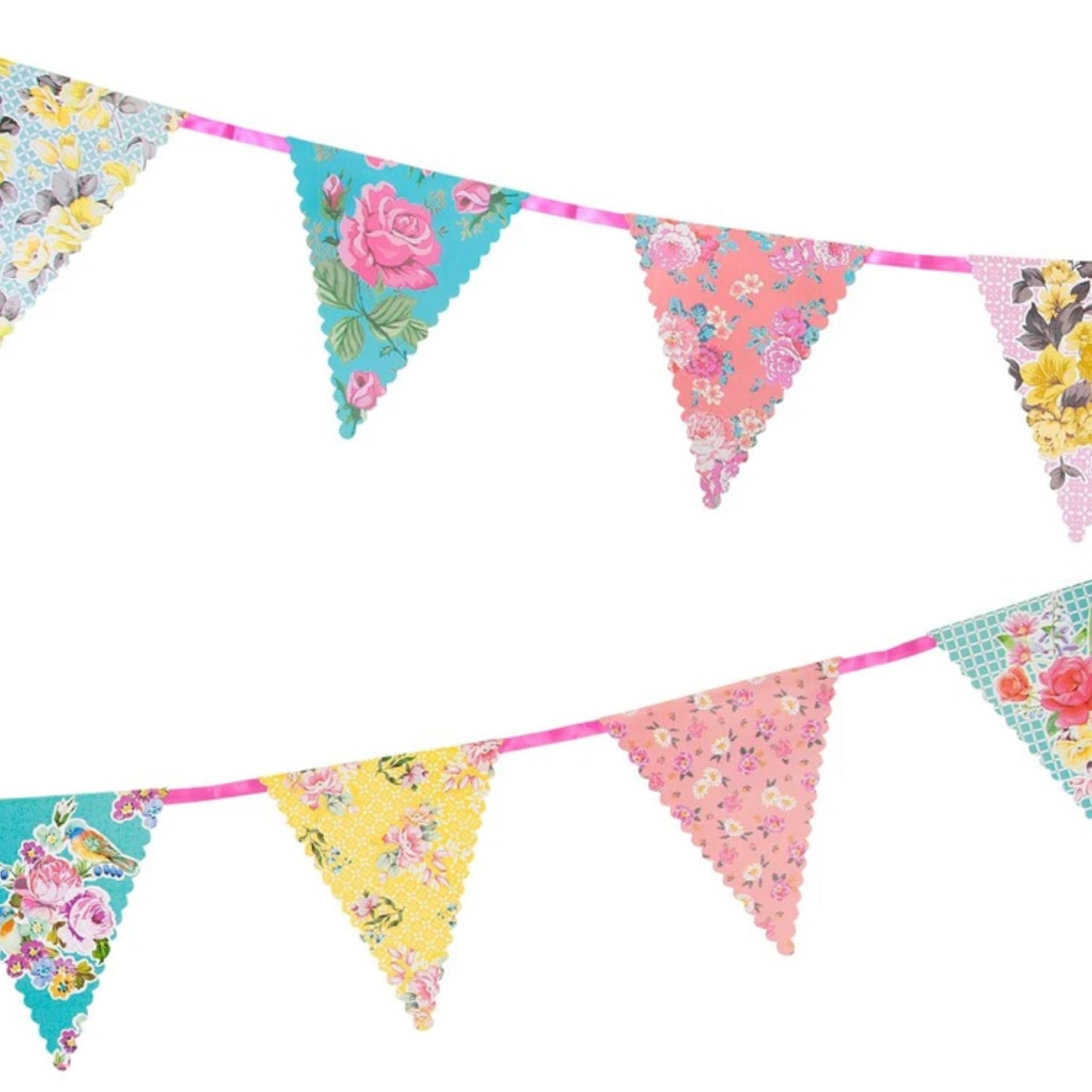 Beautiul Talking Tables Vintage Bunting with floral flags in different designs