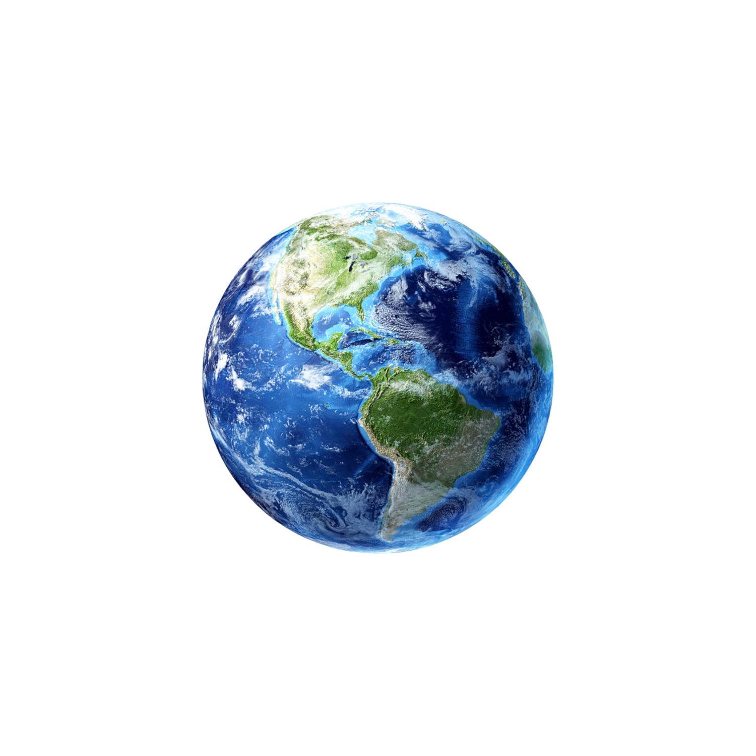 Image of Earth In Blue & Green.