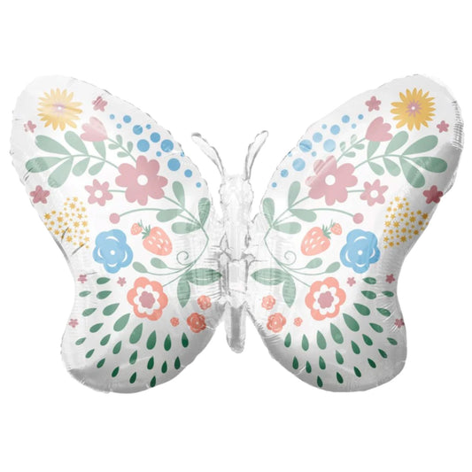 Floral Butterfly Balloon | 86cm