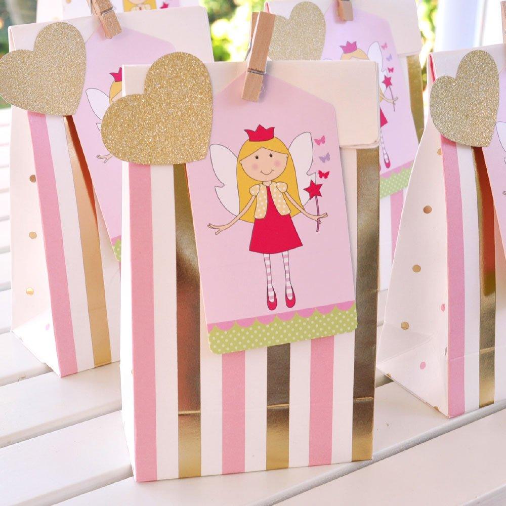 Cute Fairy gift tags by Illume party.  Pink with large Fairy and green polka dots